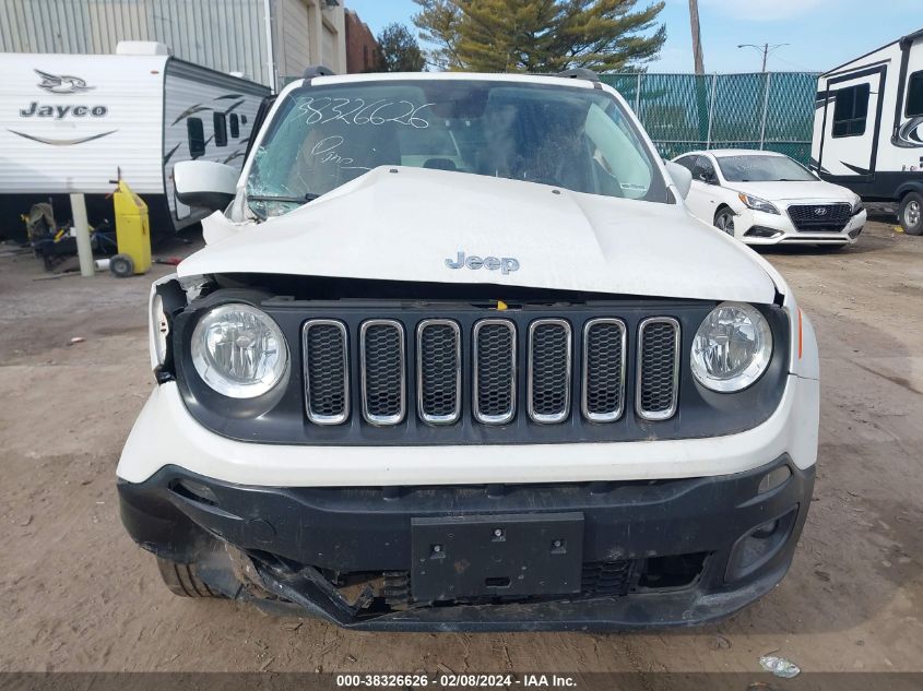 2016 JEEP RENEGADE LATITUDE - ZACCJBBT2GPD53003