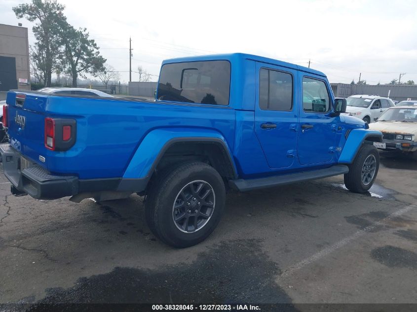 VIN 1C6JJTFM4ML582774 2021 JEEP GLADIATOR OVERLAND 4X4