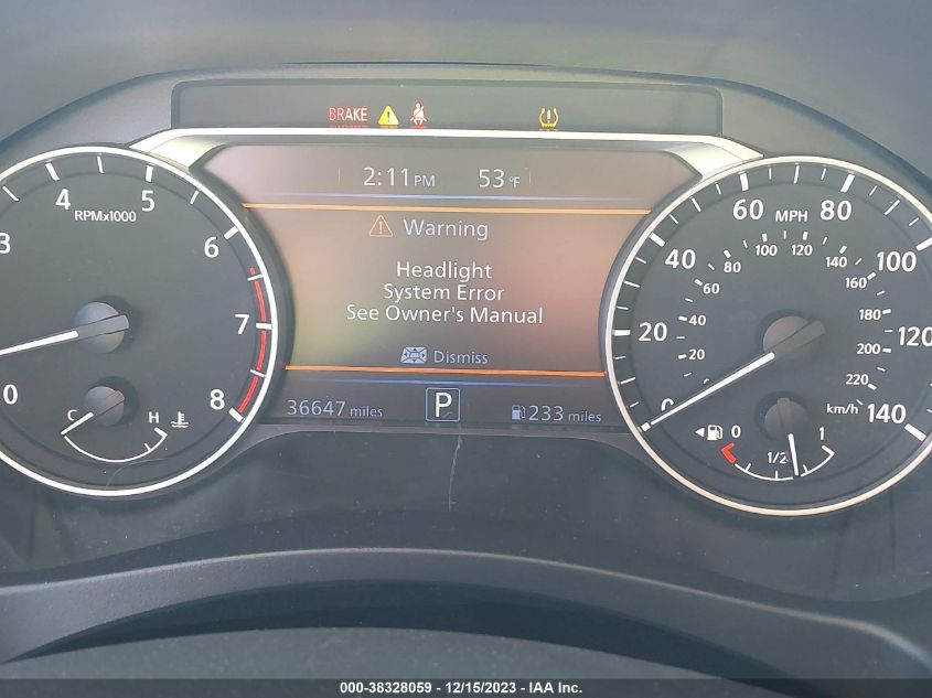 2022 NISSAN ALTIMA SV FWD - 1N4BL4DV6NN313244