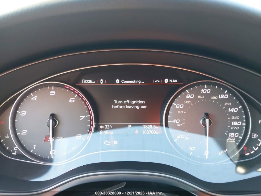 2013 AUDI S7 4.0T PRESTIGE WAUW2AFC8DN138502