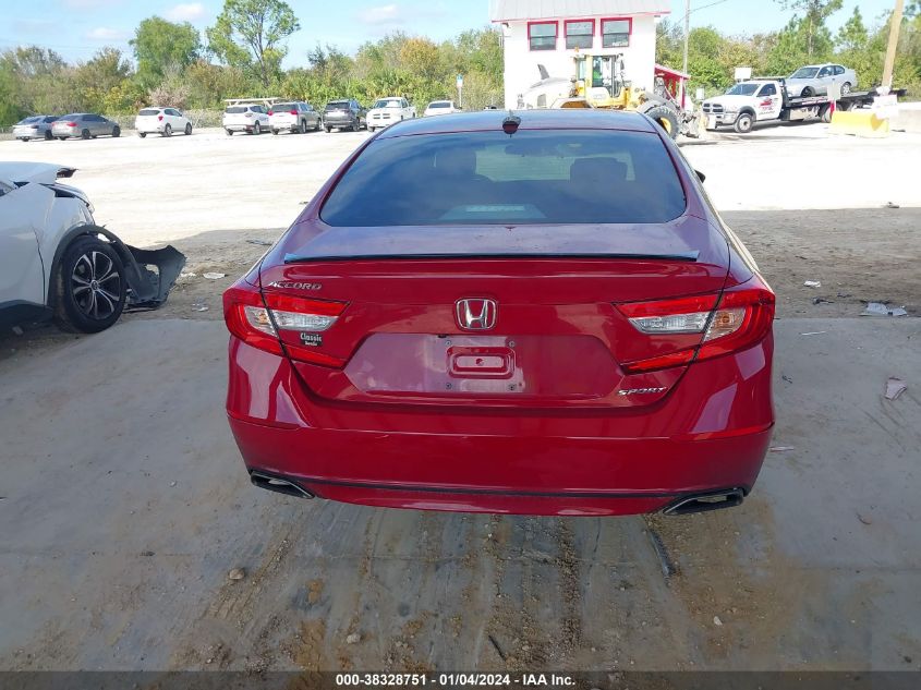 2021 HONDA ACCORD SPORT - 1HGCV1F30MA077099