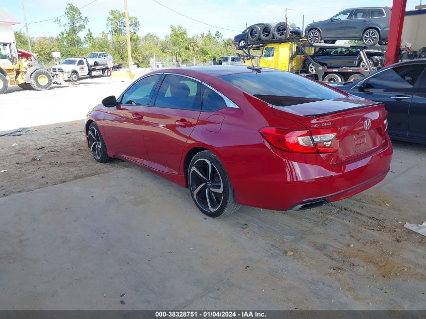 2021 HONDA ACCORD SPORT - 1HGCV1F30MA077099