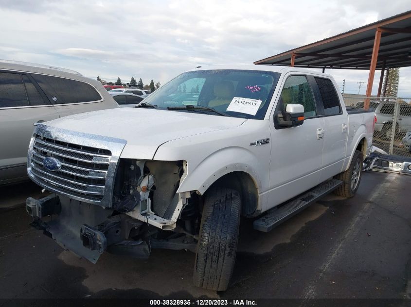 2014 FORD F-150 LARIAT - 1FTFW1CF7EKD60621