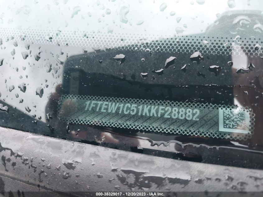 2019 FORD F-150 XLT - 1FTEW1C51KKF28882