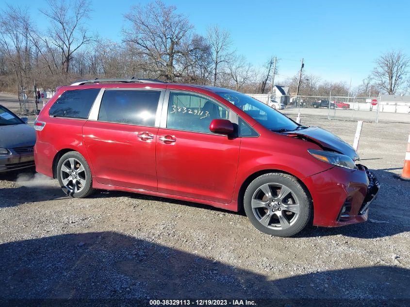 2018 TOYOTA SIENNA SE 8 PASSENGER - 5TDXZ3DCXJS955817