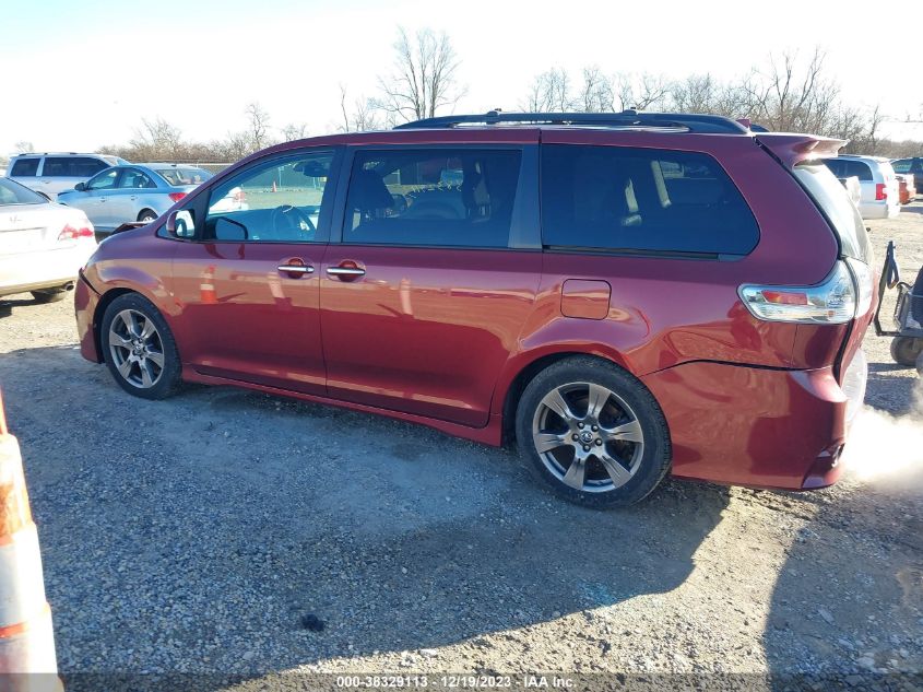 2018 TOYOTA SIENNA SE 8 PASSENGER - 5TDXZ3DCXJS955817
