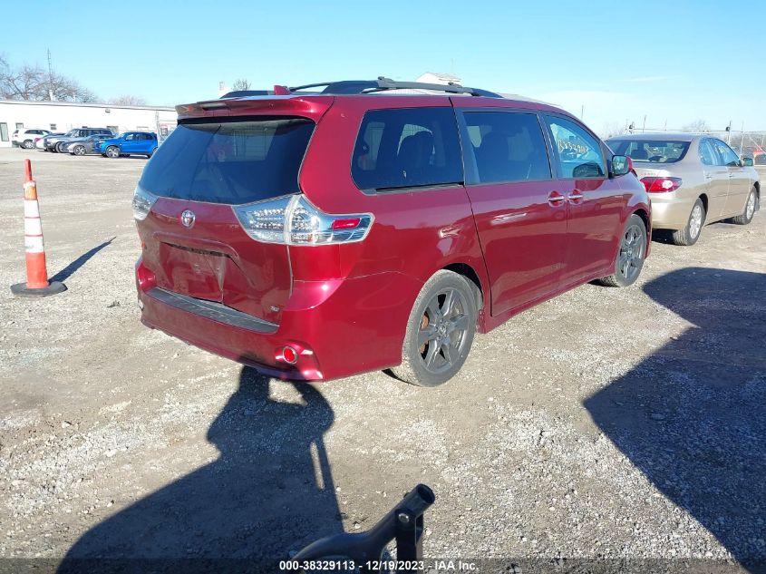 2018 TOYOTA SIENNA SE 8 PASSENGER - 5TDXZ3DCXJS955817
