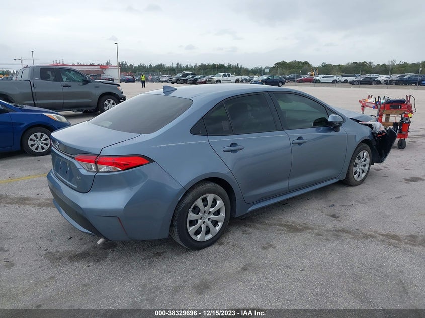 VIN JTDEPMAE5MJ124722 2021 TOYOTA COROLLA LE