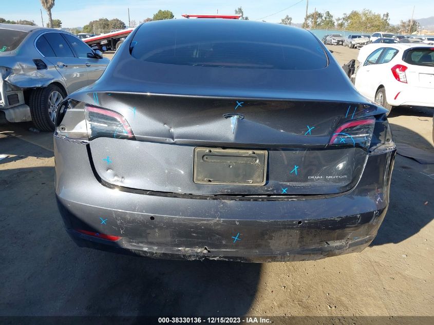 2022 TESLA MODEL 3 LONG RANGE DUAL MOTOR ALL-WHEEL DRIVE - 5YJ3E1EB5NF271496
