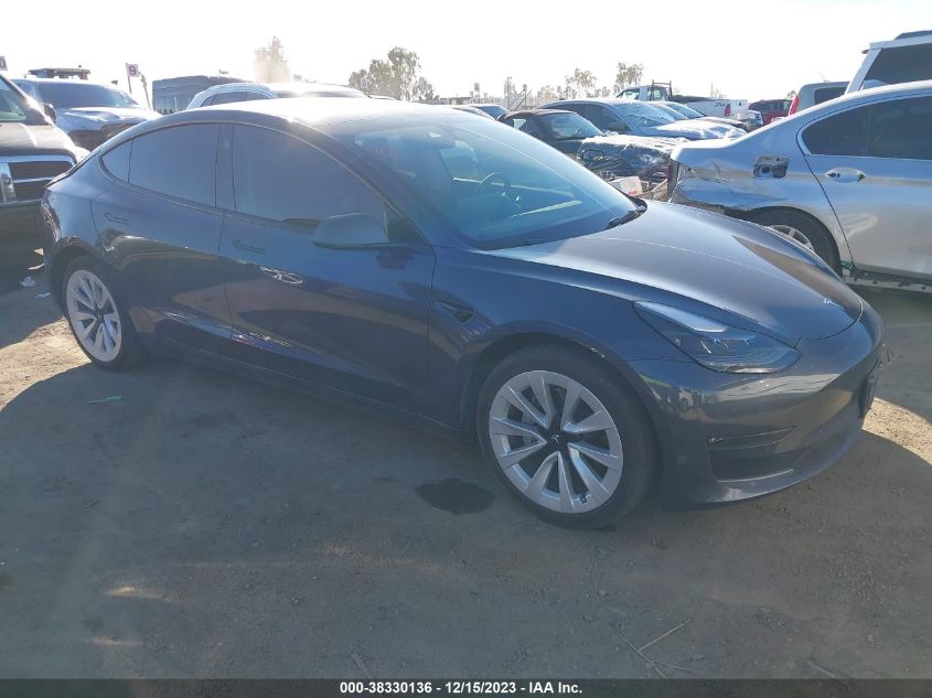 2022 TESLA MODEL 3 LONG RANGE DUAL MOTOR ALL-WHEEL DRIVE - 5YJ3E1EB5NF271496