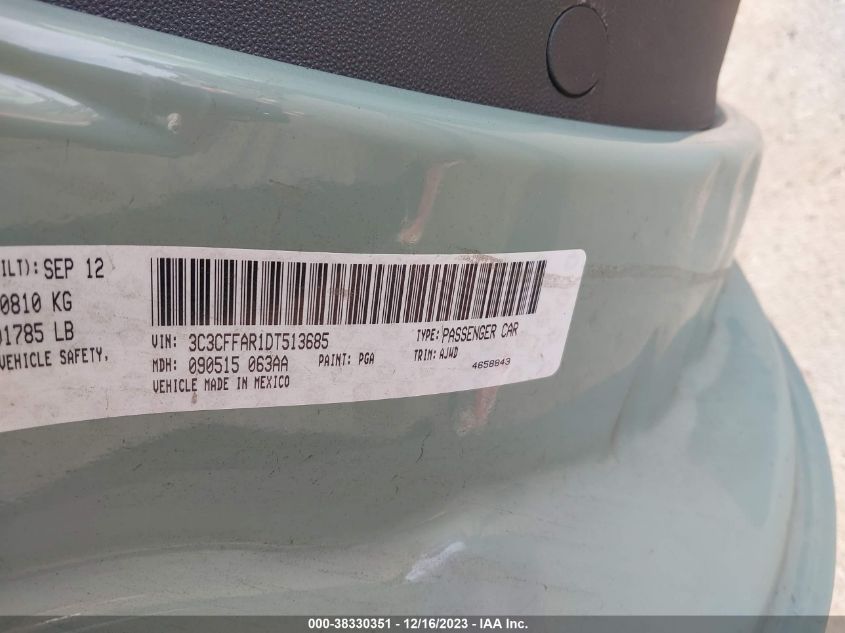 2013 FIAT 500 POP - 3C3CFFAR1DT513685