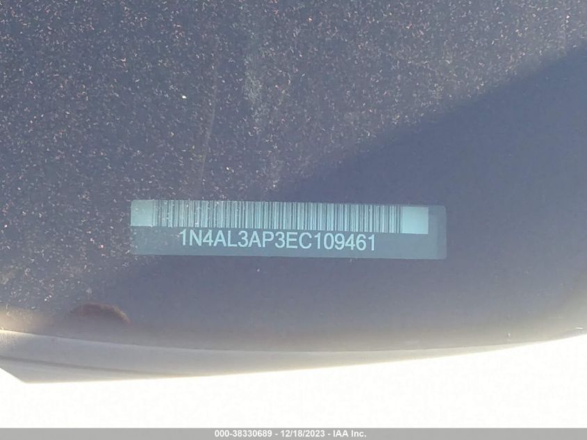 2014 NISSAN ALTIMA 2.5 S - 1N4AL3AP3EC109461