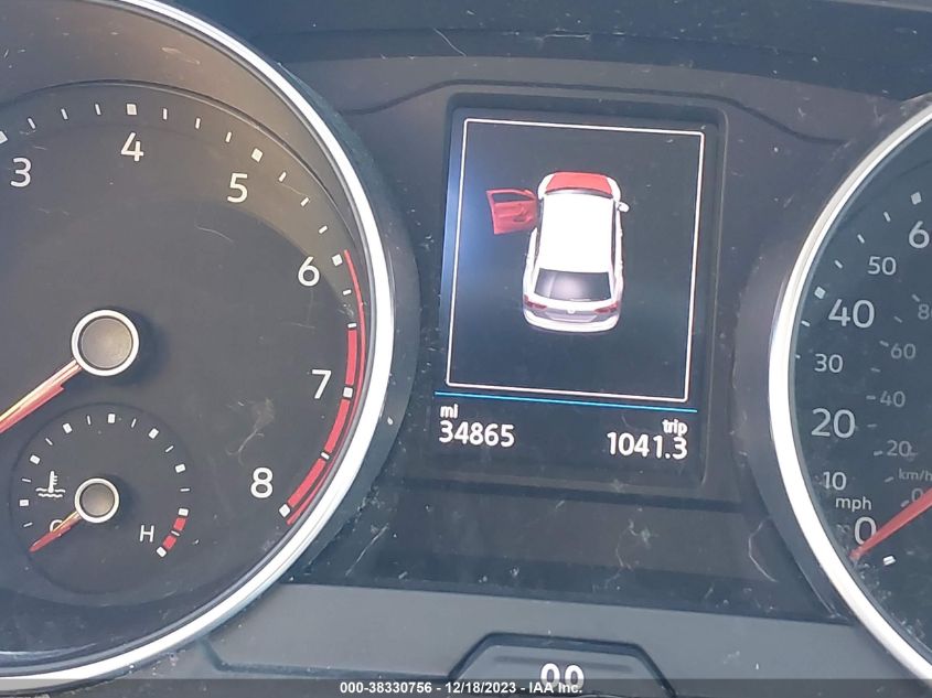 2019 VOLKSWAGEN TIGUAN 2.0T S - 3VV1B7AX6KM132460