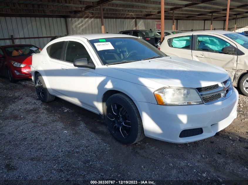 2013 DODGE AVENGER SE - 1C3CDZAB4DN685364