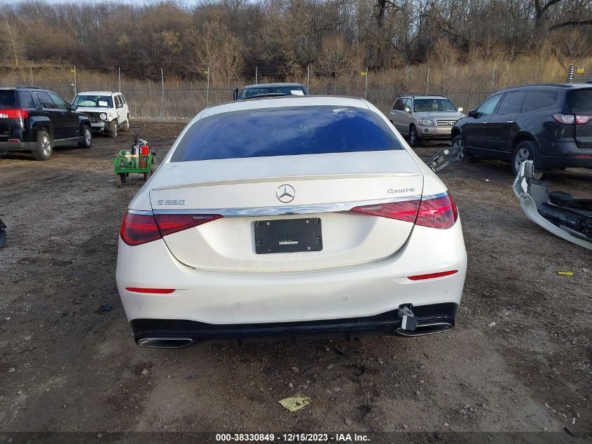 2022 MERCEDES-BENZ S 580 4MATIC W1K6G7GB2NA077949