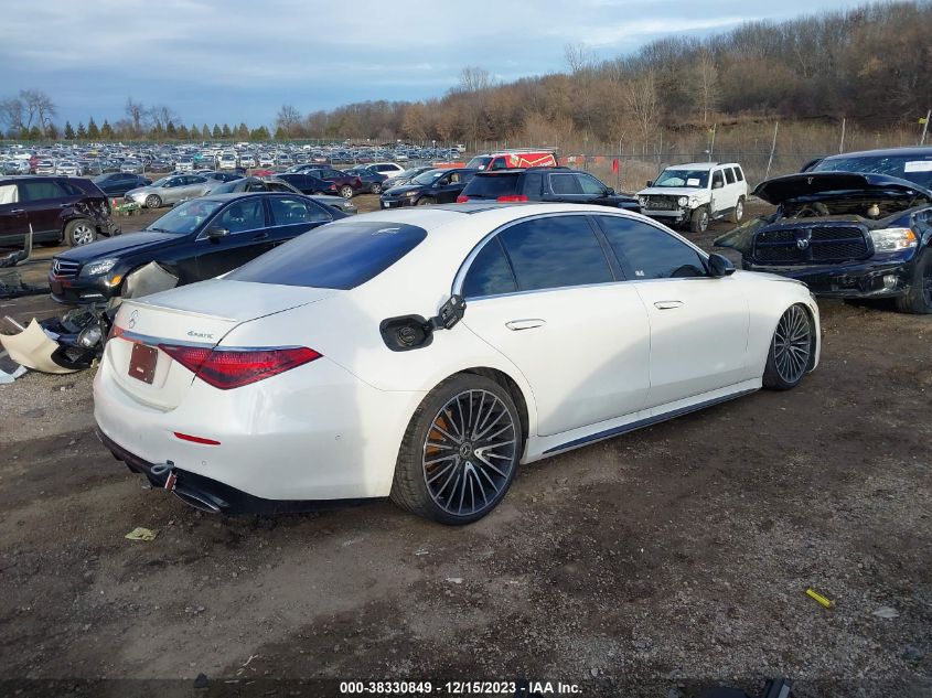 2022 MERCEDES-BENZ S 580 4MATIC W1K6G7GB2NA077949