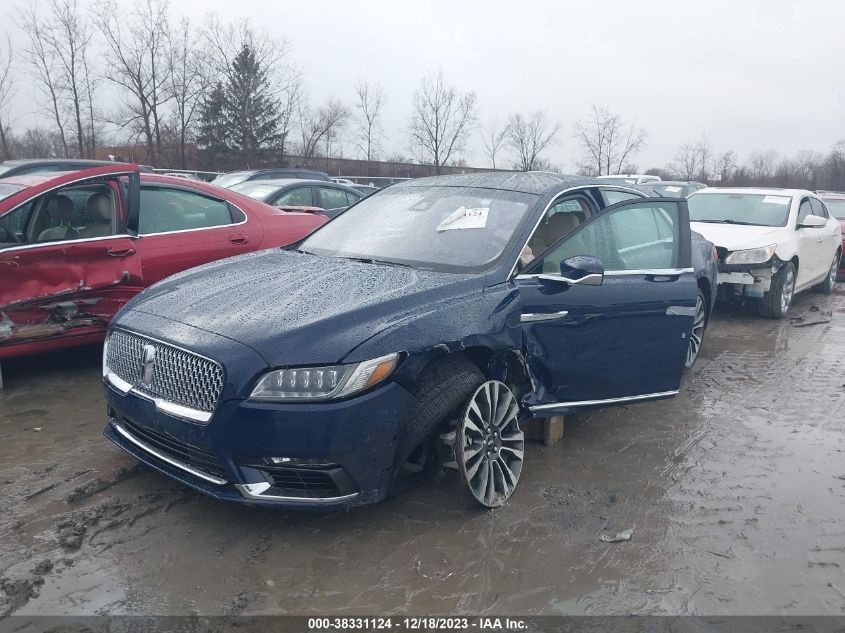 2019 LINCOLN CONTINENTAL RESERVE 1LN6L9NC4K5607383