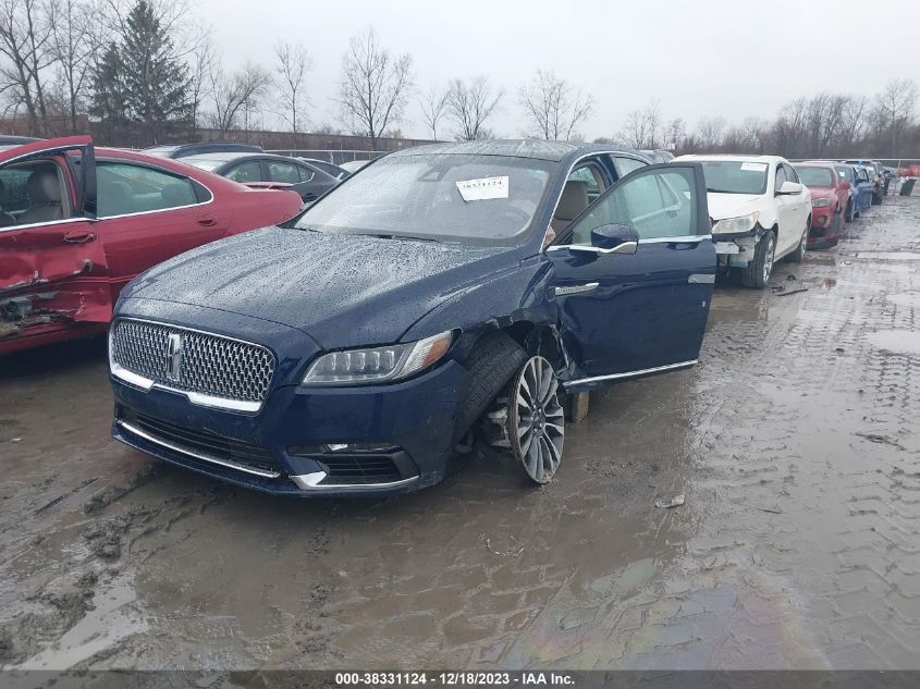 2019 LINCOLN CONTINENTAL RESERVE 1LN6L9NC4K5607383