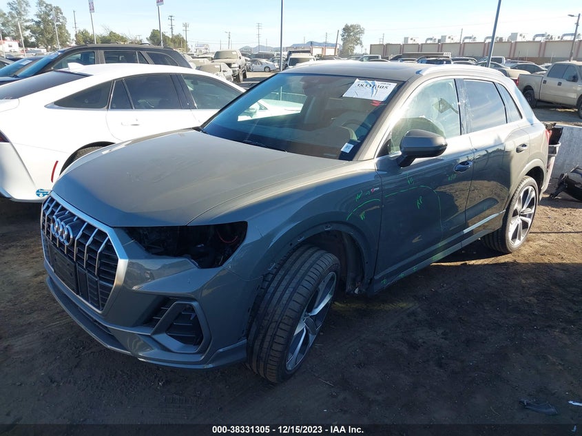 VIN WA1DECF32M1085536 2021 AUDI Q3 PREMIUM 45 TFSI S LINE QUATTRO TIPTRONIC