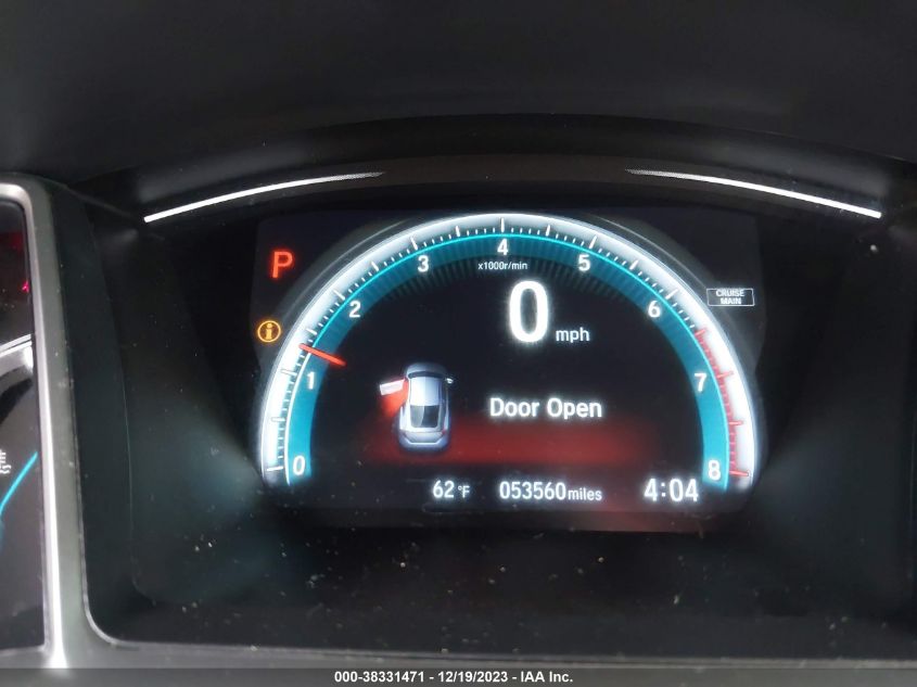 2018 HONDA CIVIC EXL - 2HGFC3B72JH350354