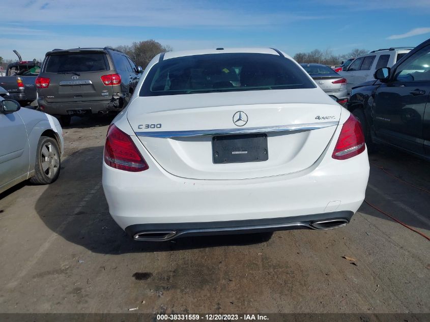 2016 MERCEDES-BENZ C 300 4MATIC/LUXURY 4MATIC/SPORT 4MATIC - 55SWF4KB5GU129277