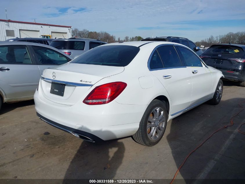2016 MERCEDES-BENZ C 300 4MATIC/LUXURY 4MATIC/SPORT 4MATIC - 55SWF4KB5GU129277