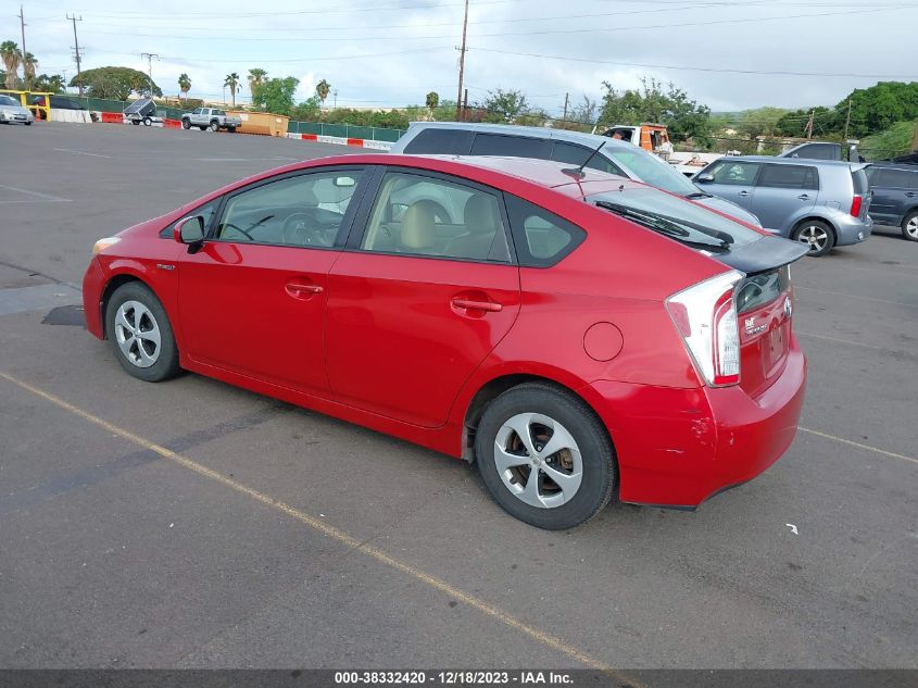 2013 TOYOTA PRIUS FOUR - JTDKN3DU9D1729977