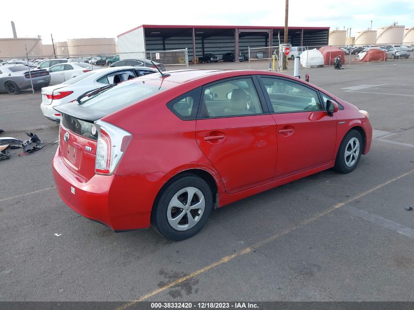 2013 TOYOTA PRIUS FOUR - JTDKN3DU9D1729977