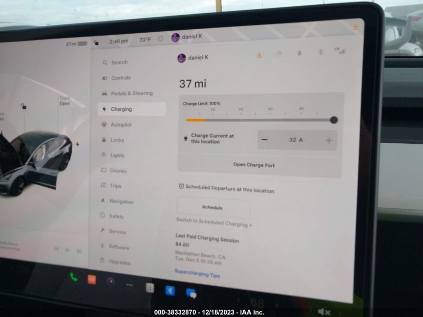2023 TESLA MODEL 3 - 5YJ3E1EA6PF631062