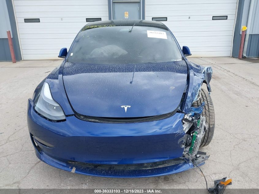 VIN: 5YJ3E1EC6NF236829 2022 TESLA MODEL 3