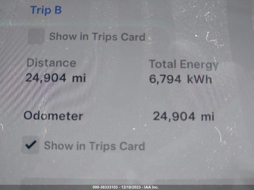 VIN: 5YJ3E1EC6NF236829 2022 TESLA MODEL 3