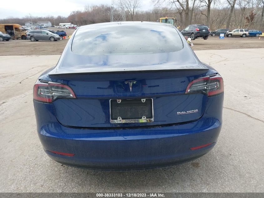 VIN: 5YJ3E1EC6NF236829 2022 TESLA MODEL 3