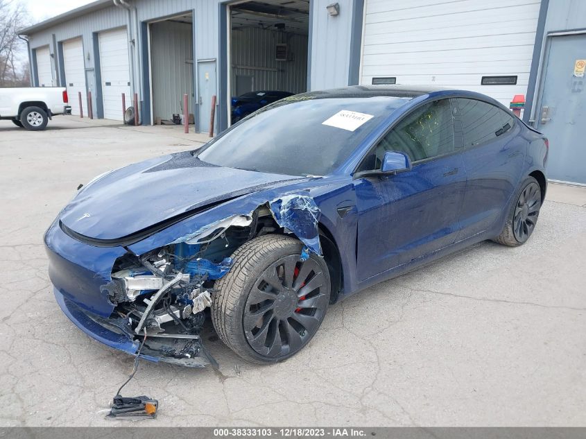 VIN: 5YJ3E1EC6NF236829 2022 TESLA MODEL 3