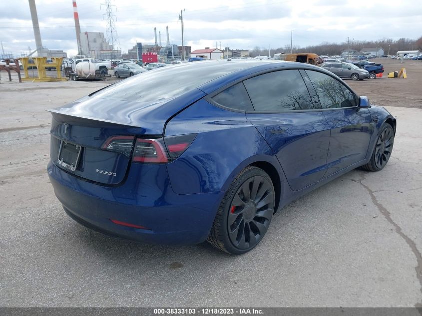 VIN: 5YJ3E1EC6NF236829 2022 TESLA MODEL 3