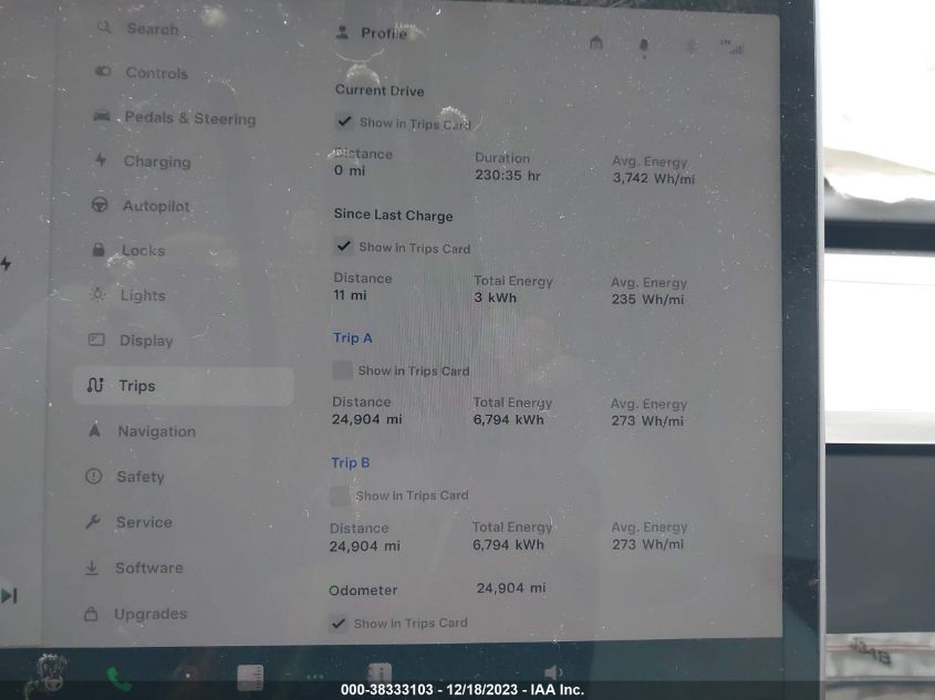 VIN: 5YJ3E1EC6NF236829 2022 TESLA MODEL 3
