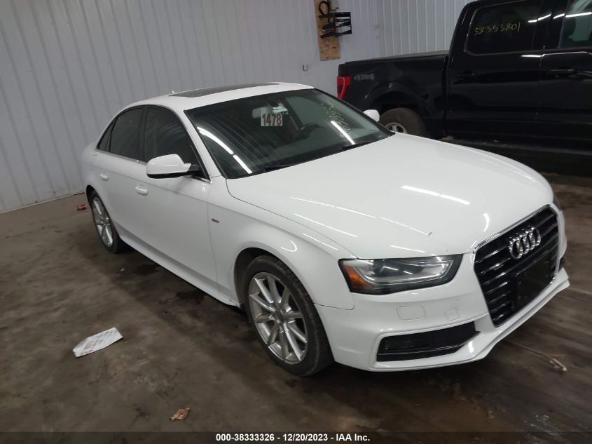 2016 AUDI A4 PREMIUM S-LINE - WAUBFAFLXGN011788