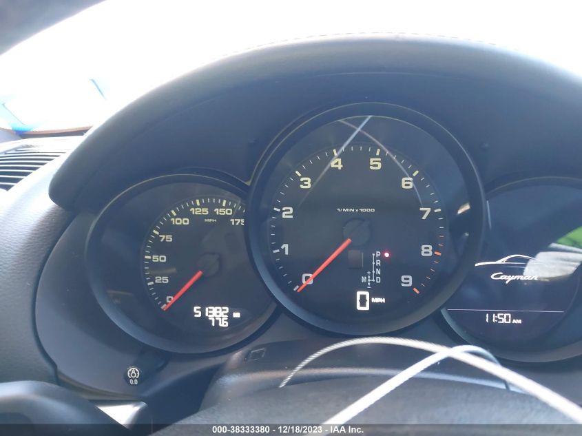 2014 PORSCHE CAYMAN WP0AA2A82EK170387