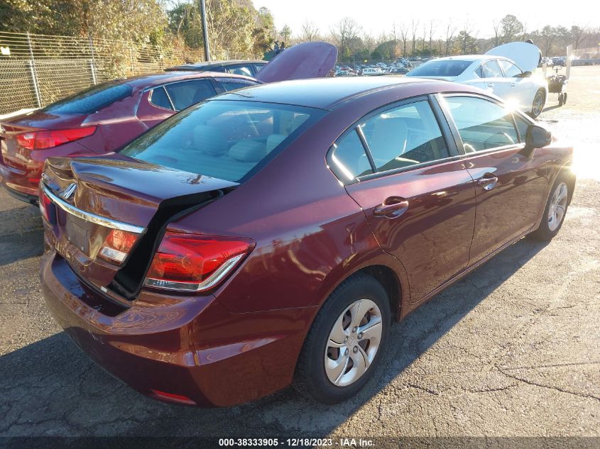 2013 HONDA CIVIC LX - 2HGFB2F54DH540392
