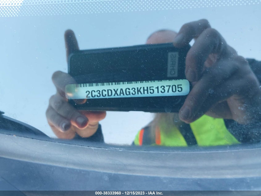 VIN 2C3CDXAG3KH513705 2019 DODGE CHARGER POLICE RWD