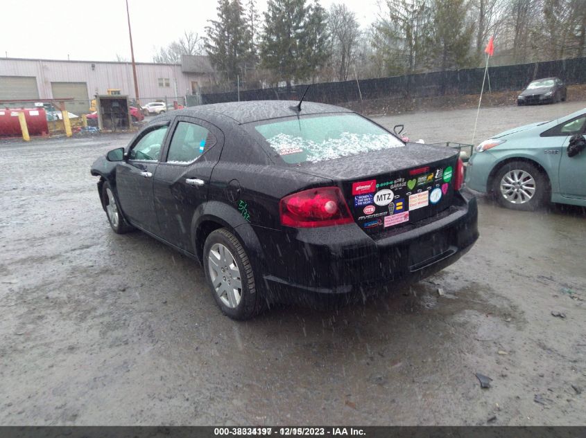 2013 DODGE AVENGER SE 1C3CDZAB1DN756908