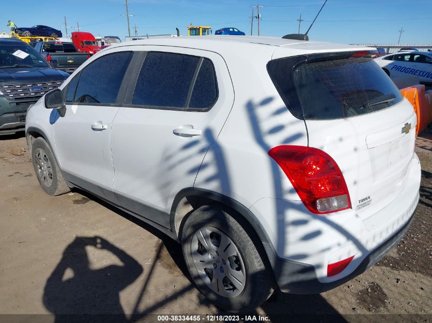 2017 CHEVROLET TRAX LS - 3GNCJKSB8HL251505