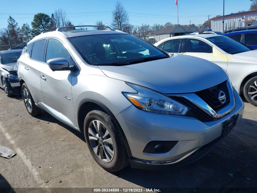 2016 NISSAN MURANO HYBRID SL 5N1CZ2MG1GN151959