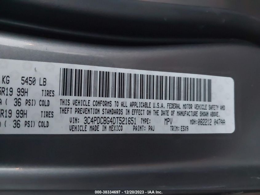 2013 DODGE JOURNEY SE - 3C4PDCAB2DT557716