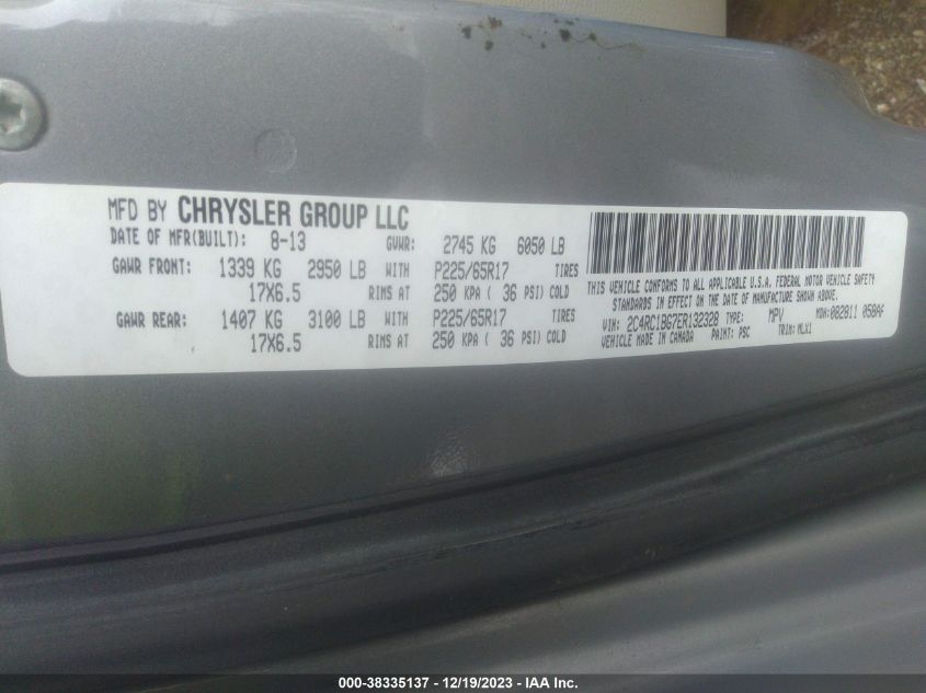 2014 CHRYSLER TOWN & COUNTRY TOURING - 2C4RC1BG7ER132328