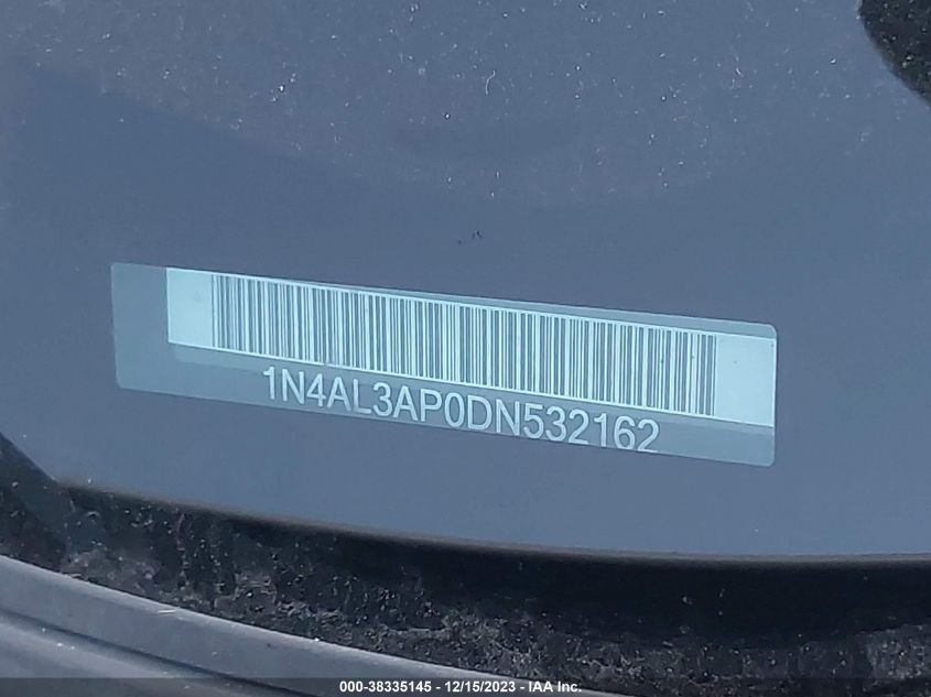 2013 NISSAN ALTIMA 2.5 S - 1N4AL3AP0DN532162