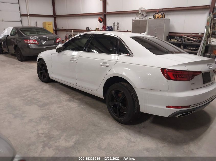 2019 AUDI A4 40 PREMIUM/40 TITANIUM PREMIUM - WAUGMAF41KN004614