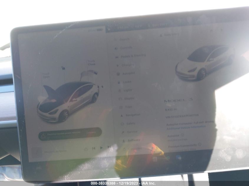 2023 TESLA MODEL 3 REAR-WHEEL DRIVE - 5YJ3E1EAXPF461708