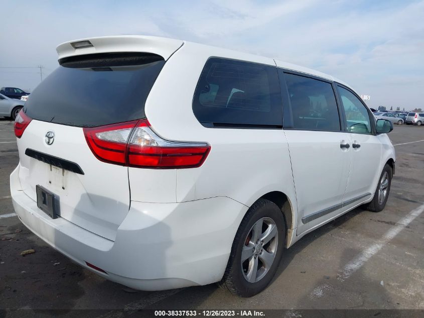 2016 TOYOTA SIENNA L 7 PASSENGER - 5TDZK3DC0GS755325