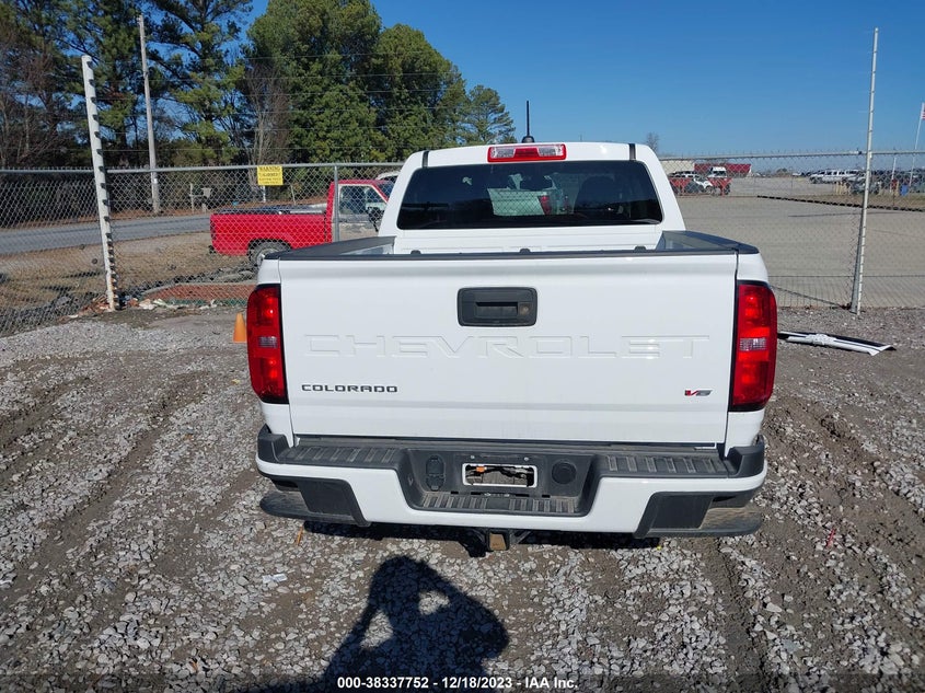 VIN 1GCGSCEN2N1331193 2022 CHEVROLET COLORADO 2WD  SHORT BOX LT