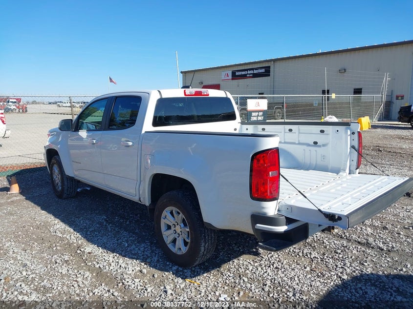 VIN 1GCGSCEN2N1331193 2022 CHEVROLET COLORADO 2WD  SHORT BOX LT